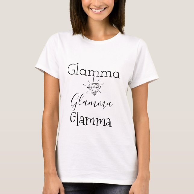 Camiseta Glamma Diamond Moderno Trendy (Anverso)
