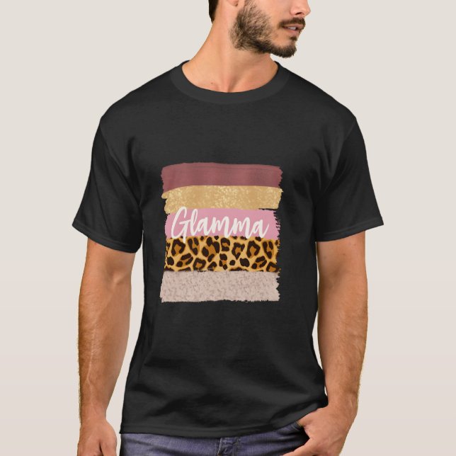 Camiseta Glamma Glam Ma Nana Leopard (Anverso)