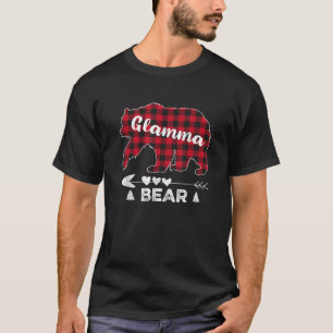 Camiseta Glamma Navidades de oso rojo de guarnición de búfa