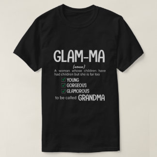 Camiseta Glamma RD, camiseta de la abuela, regalo