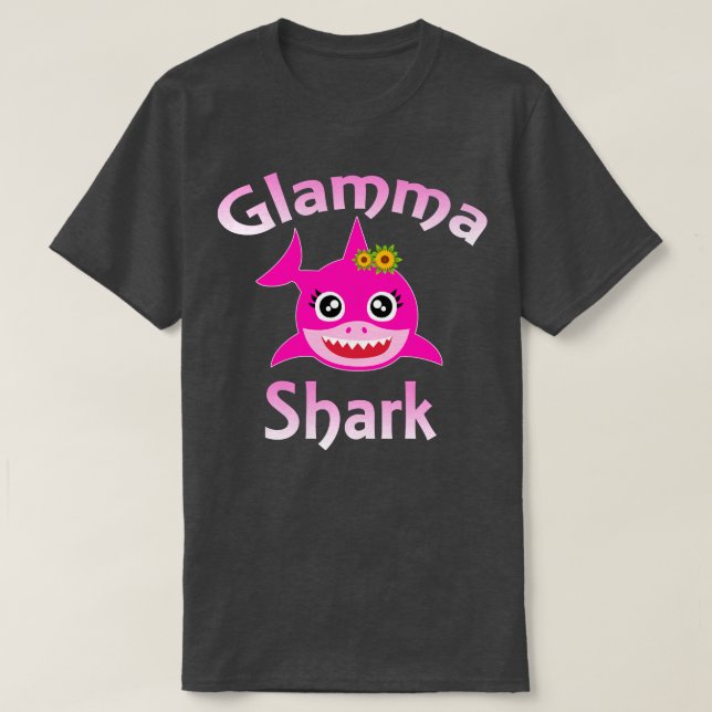 Camiseta Glamma Shark Graciosa Abuela Shark (Diseño del anverso)