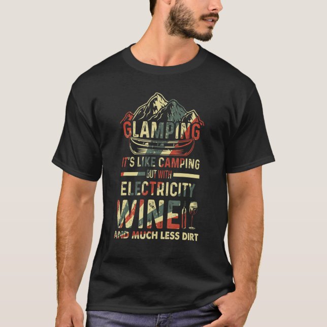 Camiseta Glamour Definición Glamper Vino Camping 1 (Anverso)