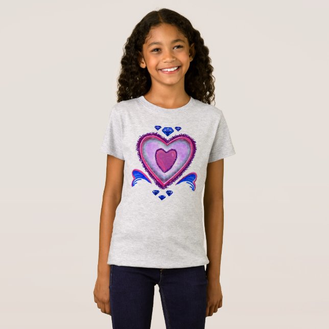 Camiseta Glamour Heart (Hija) (Anverso completo)