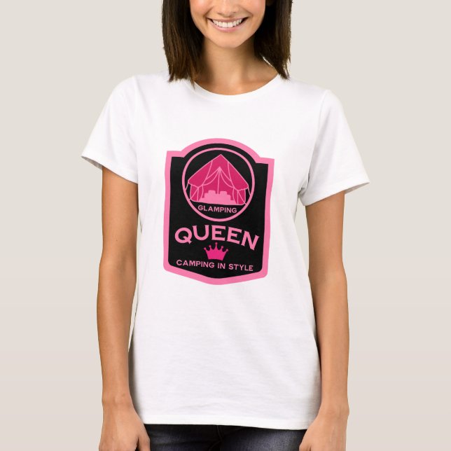 Camiseta Glamour Queen Camping In Style (Anverso)