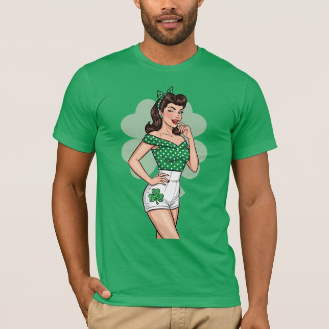 Camiseta Glamour Retro Afortunado (Anverso)