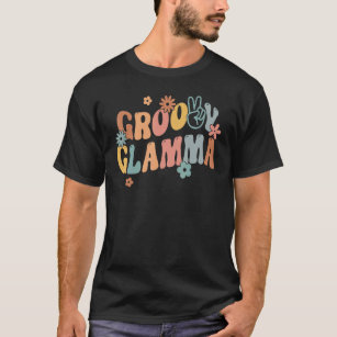 Camiseta Glamour Retro Groovy Glamma Flower Power Hippie Fa
