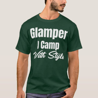 Camiseta Glamper acampo con estilo aventurero de excursioni