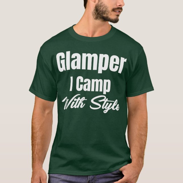 Camiseta Glamper acampo con estilo aventurero de excursioni (Anverso)