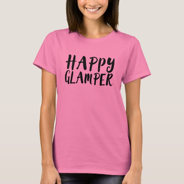 Camiseta Glamper feliz (Anverso)