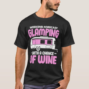 Camiseta Glamping Con Una Posibilidad De Cama De Camping De