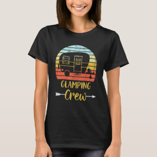 Camiseta Glamping Crew  Matching Family Girls Camping Trip