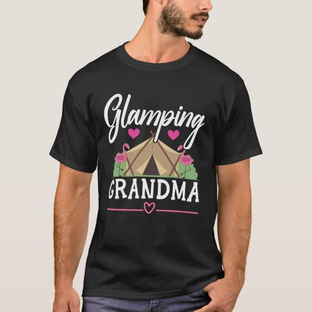 Camiseta Glamping Grandma Grandmother Granny Grandparents D (Anverso)