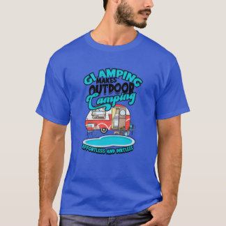 Camiseta Glamping hace que nuestro camping sea sin esfuerzo