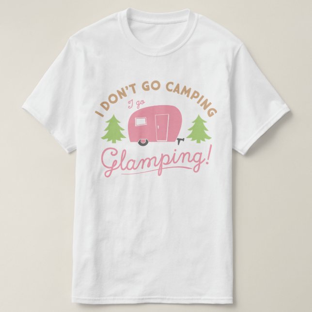 Camiseta Glamping No Camping (Diseño del anverso)