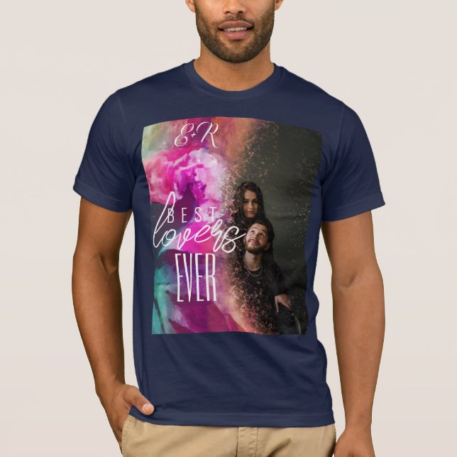 Camiseta Glamuroso Mejor Amantes de la Historia Floral Foto (Anverso)