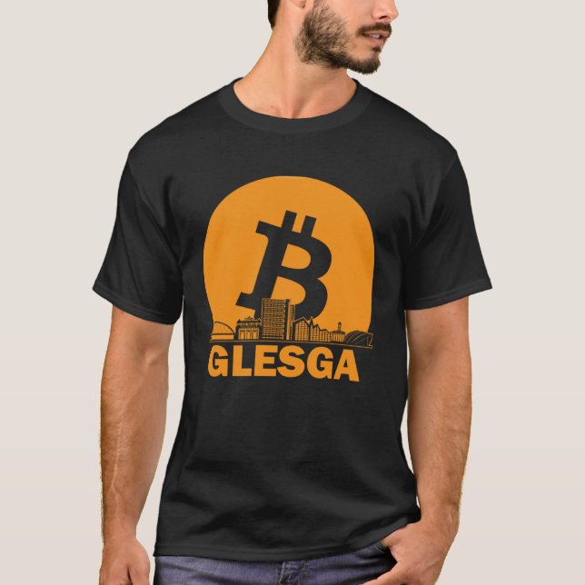Camiseta Glasgow Bitcoin Maximalist  Bitcoin Glasgow Skylin (Anverso)