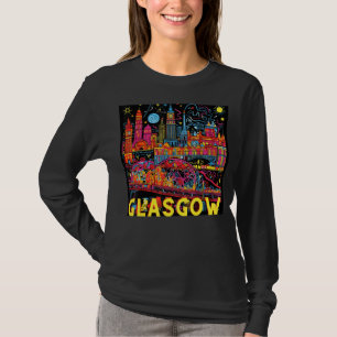 Camiseta Glasgow Escocia Reino Unido Ciudad Arte Pop modern