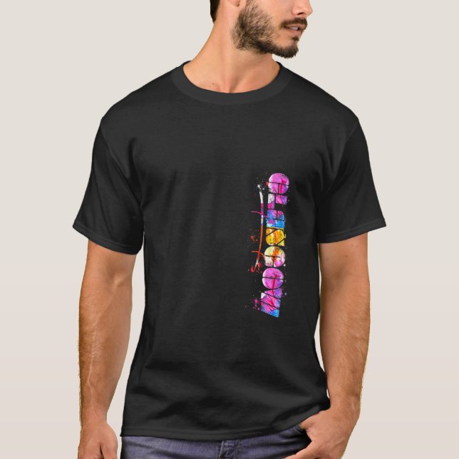 Camiseta Glasgow Lettering Watercolor Glasgow (Anverso)