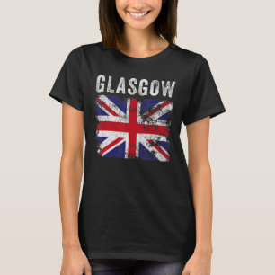 Camiseta Glasgow Unión de Bandera Británica Jack Scotland