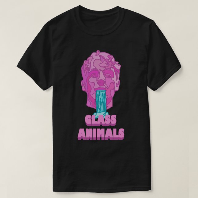 Camiseta Glass Animals Soda Waterfalls Head and Logo (Diseño del anverso)