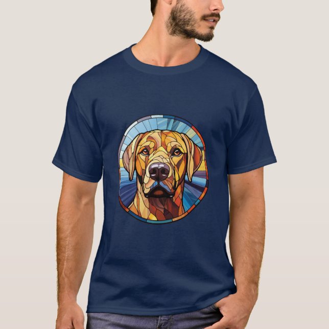 Camiseta Glass Dulce Sed Golden Labrador Dog (Anverso)