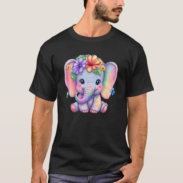 Camiseta Glass Elephant Ladie Save Elephant Kindness Women (Anverso)