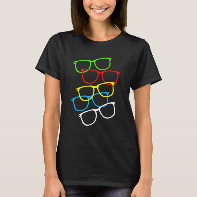 Camiseta Glass Hipster Imprimir Optometrist Eyeglass Optici (Anverso)