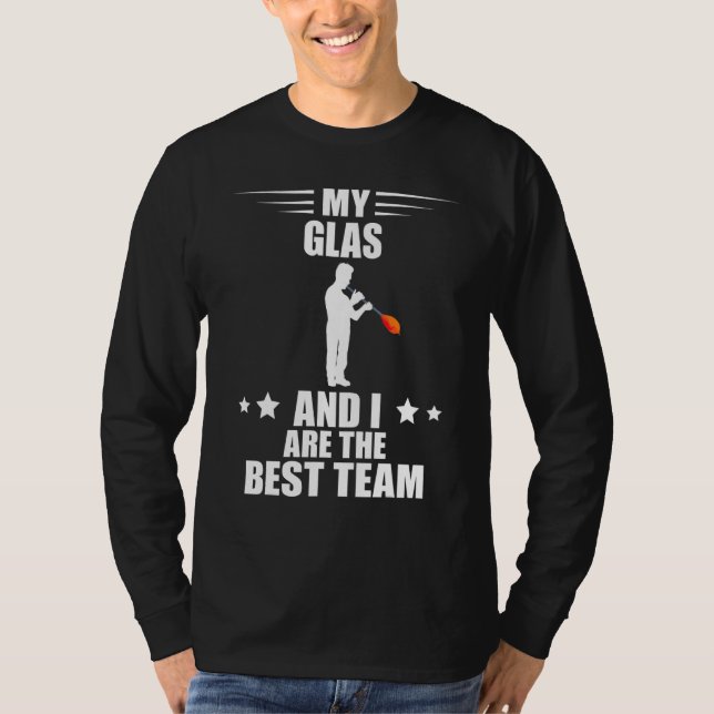 Camiseta Glassblowing Partner Glassworking Best Team Glass  (Anverso)