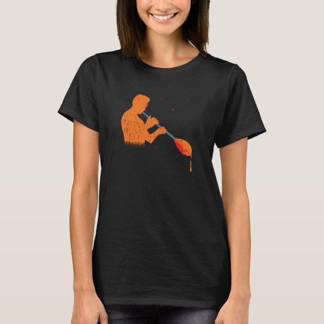 Camiseta Glassblowing With A Glass Blower (Anverso)