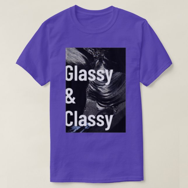 Camiseta Glassy y Obsidian elegante (Diseño del anverso)