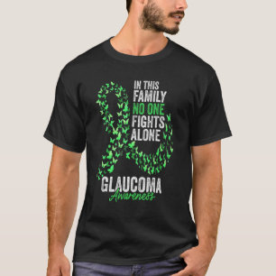 Camiseta Glaucoma Awareness Month Butterflies Cinta verde