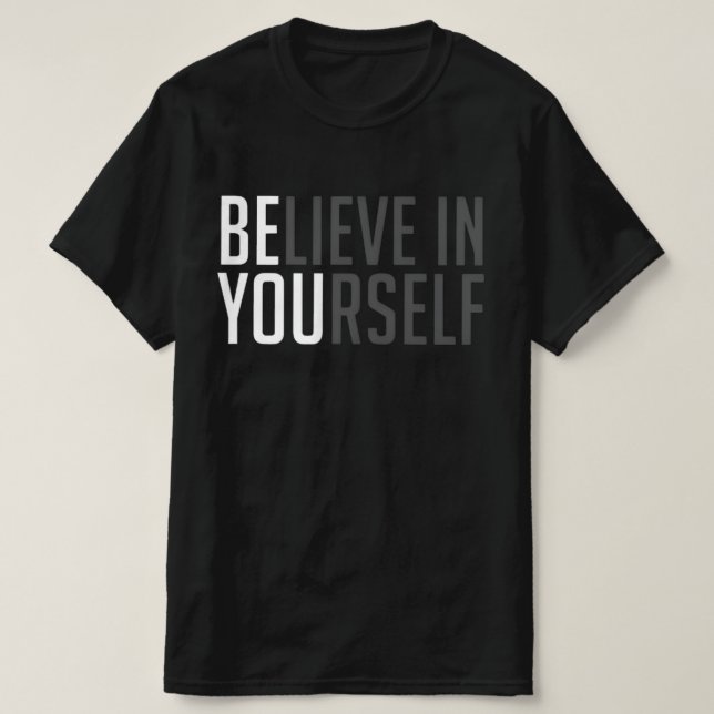 Camiseta Glaury™ Bold Belief Tee – Sé Tú Edition (Diseño del anverso)