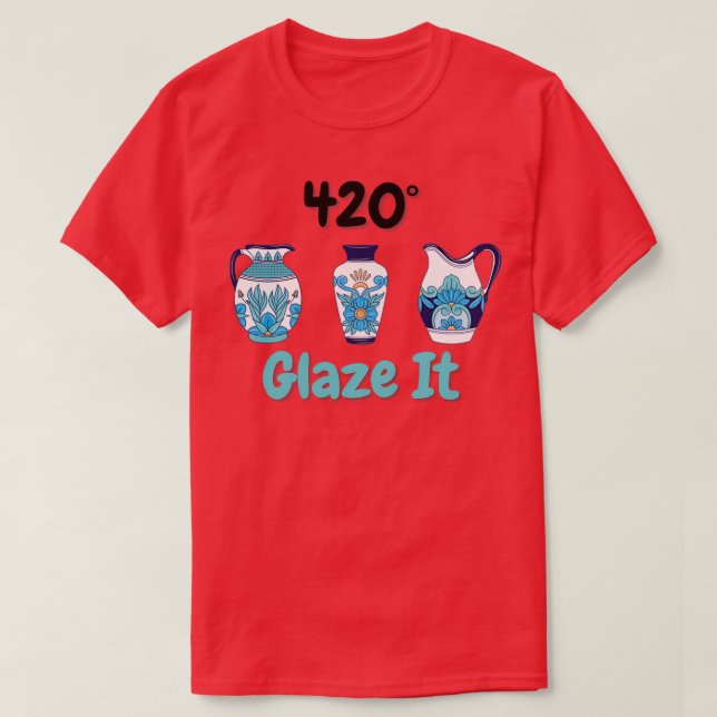 Camiseta Glazar la arcilla cerámica (Diseño del anverso)
