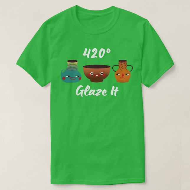 Camiseta Glazar la cerámica de arcilla (Diseño del anverso)