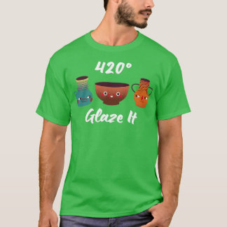 Camiseta Glazar la cerámica de arcilla