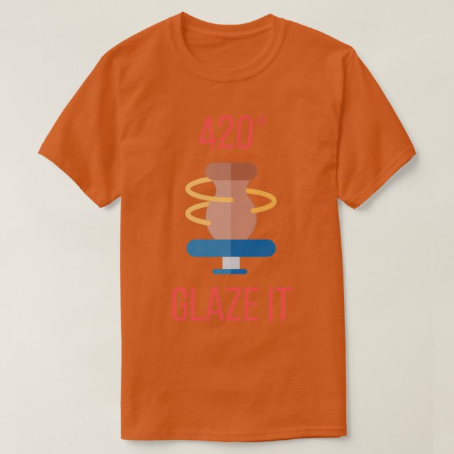 Camiseta Glazar La Cerámica De Cerámica Clay 3 (Diseño del anverso)