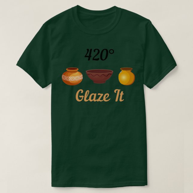 Camiseta Glazar La Cerámica De Cerámica Clay 4 (Diseño del anverso)