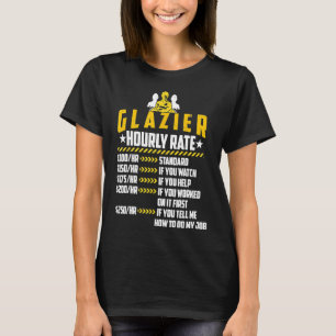Camiseta Glazier Hourrate ama las divertidas tasas de mano