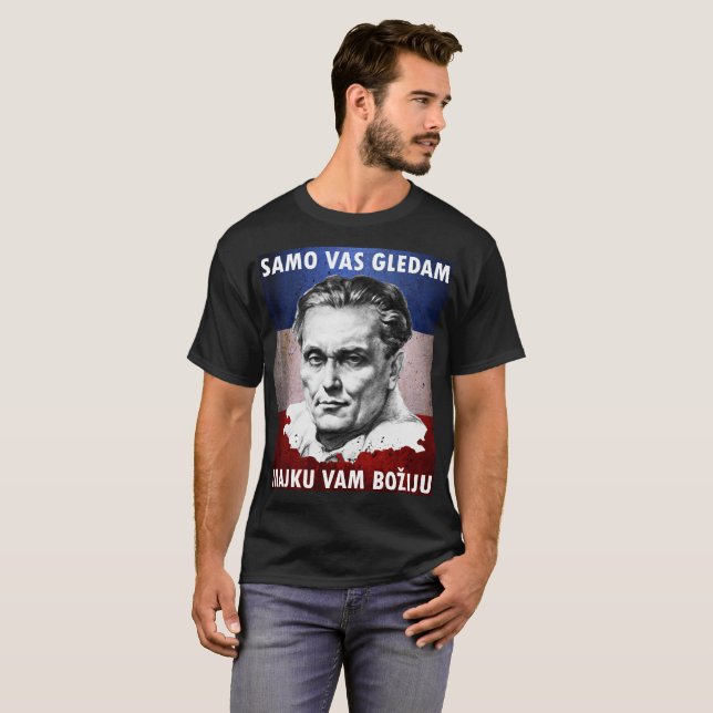 Camiseta Gledam del vaso de Josip Broz Tito - de Samo, (Anverso completo)