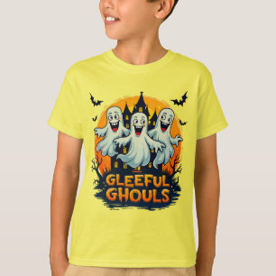 Camiseta Gleeful Ghouls   Fun Halloween Ghost Artwork