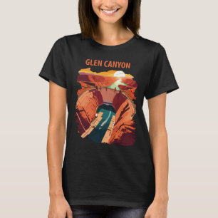 Camiseta Glen Canyon Arizona Presa Viaje Retro