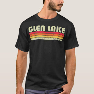 Camiseta GLEN LAKE MICHIGAN Gracioso Camping de pesca Summe