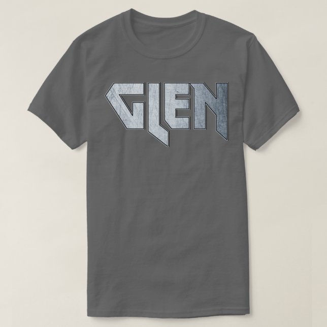 Camiseta Glen metalizado fuerte (Diseño del anverso)