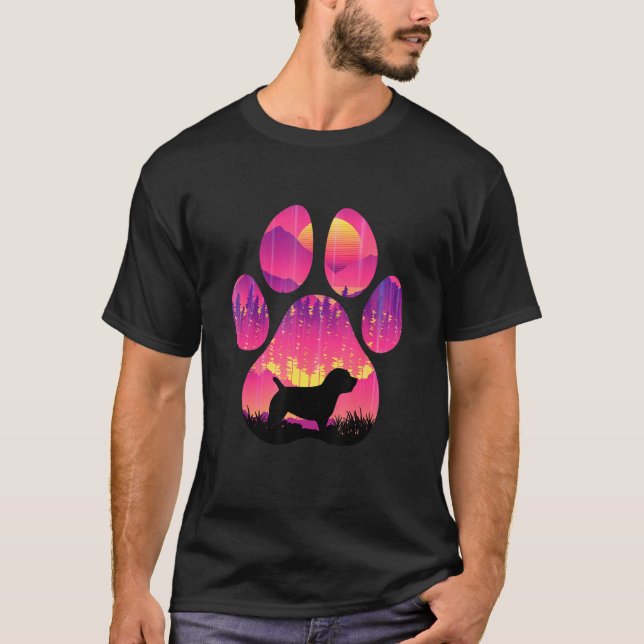 Camiseta Glen of Imaal Terrier Paw Mom Dad Dog  Women Men (Anverso)