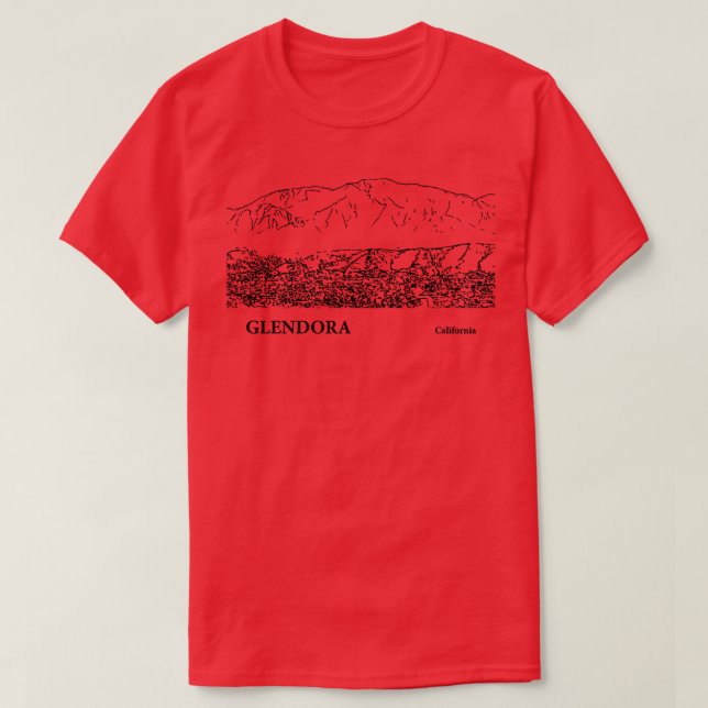 Camiseta Glendora California TShirt 2 (Diseño del anverso)