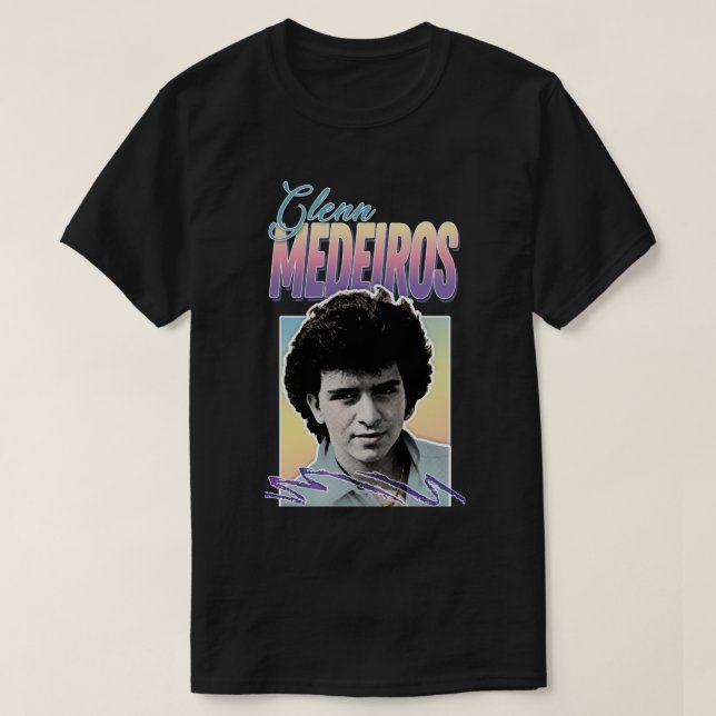 Camiseta Glenn Medeiros - Cámaras de diseño estético estilo (Diseño del anverso)