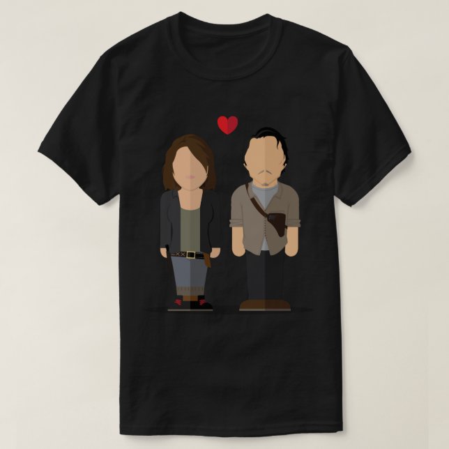 Camiseta Glenn y Maggie TWD Pegatina.png (Diseño del anverso)