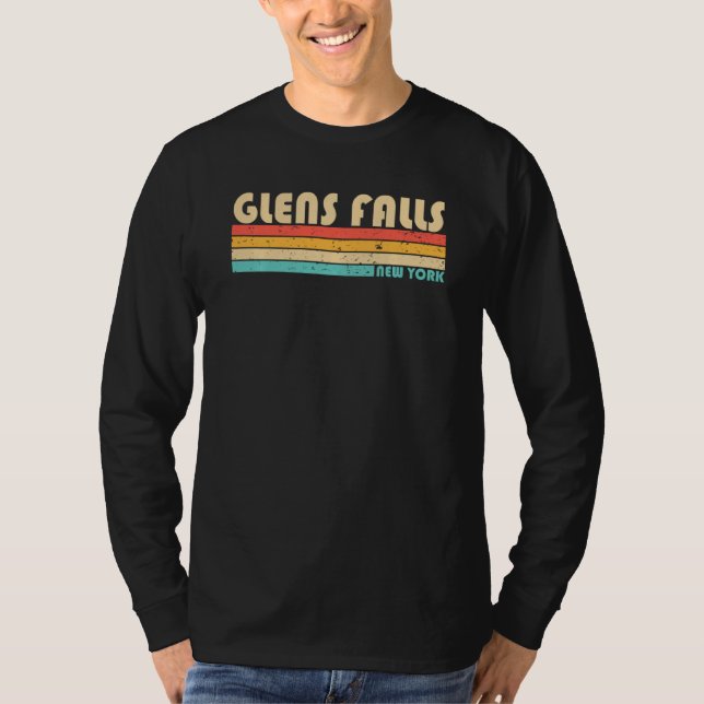 Camiseta Glens Falls Ny New York Funny City Home Roots Retr (Anverso)