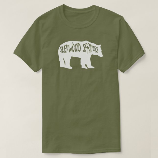 Camiseta Glenwood Springs Colorado Bear (Diseño del anverso)