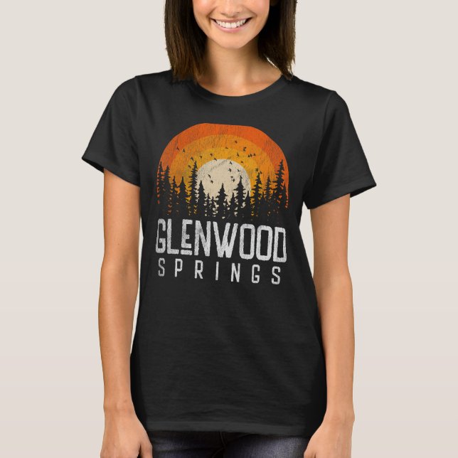 Camiseta Glenwood Springs Colorado CO Shirt Retro Style Vin (Anverso)